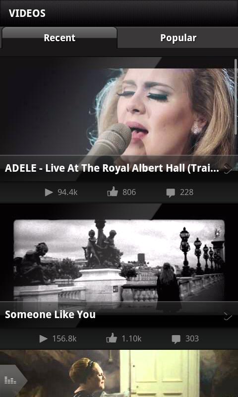 Adele for Android in 2012 – Videos