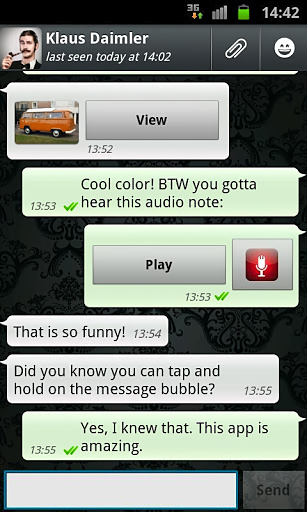WhatsApp Messenger for Android in 2012