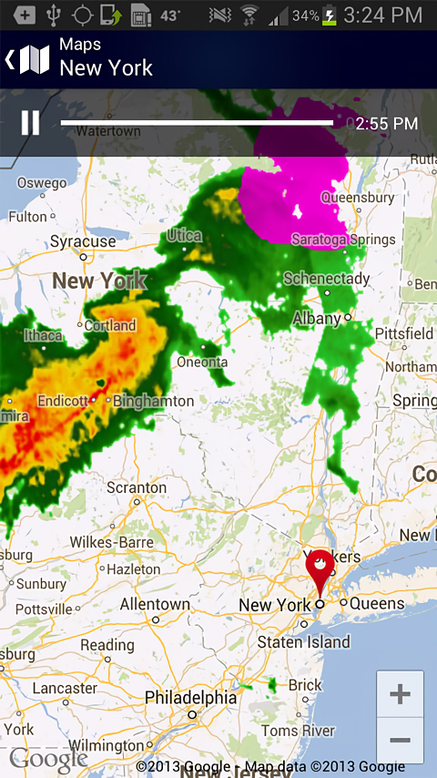 AccuWeather for Android in 2013