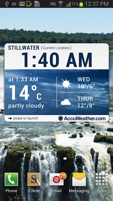 AccuWeather for Android in 2013