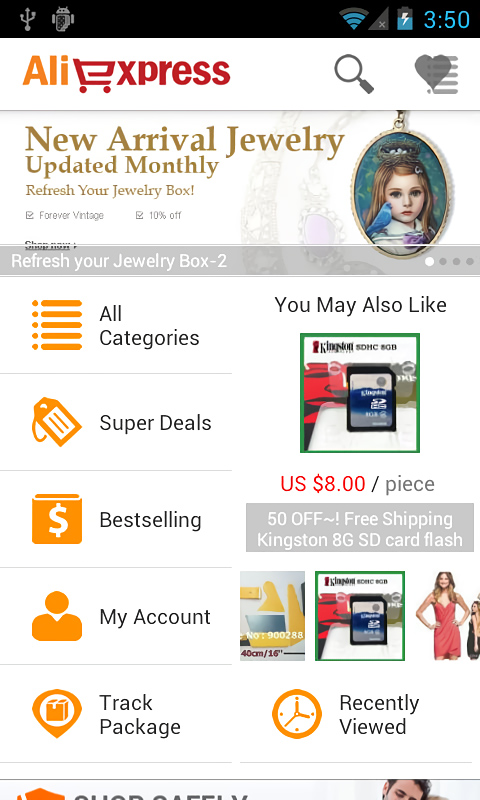 AliExpress for Android in 2013