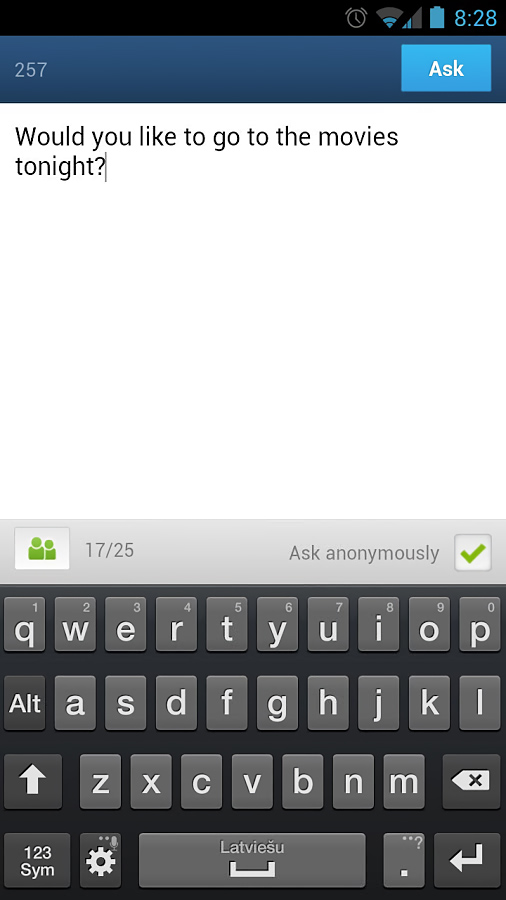 Ask.fm for Android in 2013