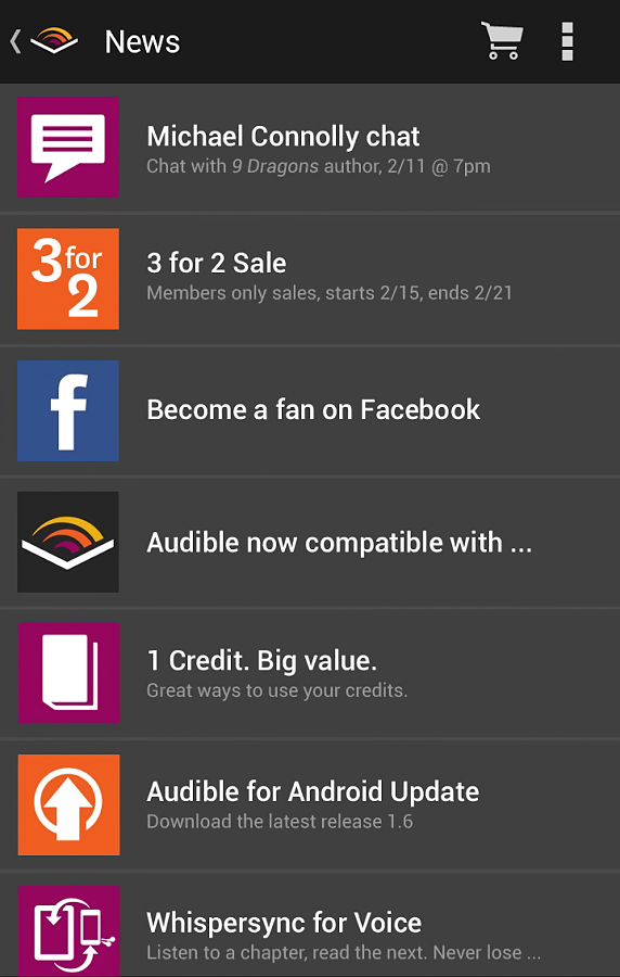 Audible for Android in 2013 – News