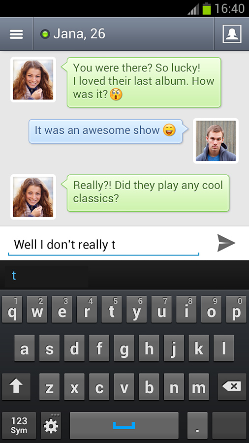 Badoo for Android in 2013 – Chat