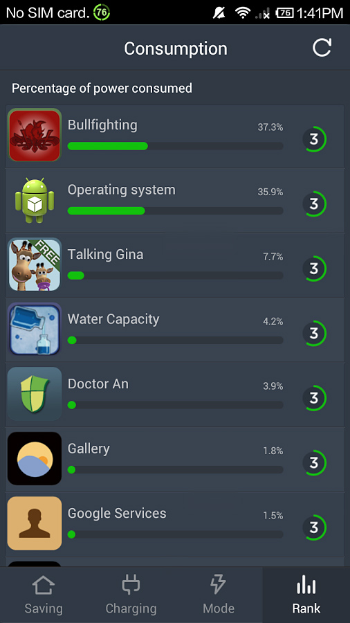 Battery Doctor for Android in 2013 – Conspumtion