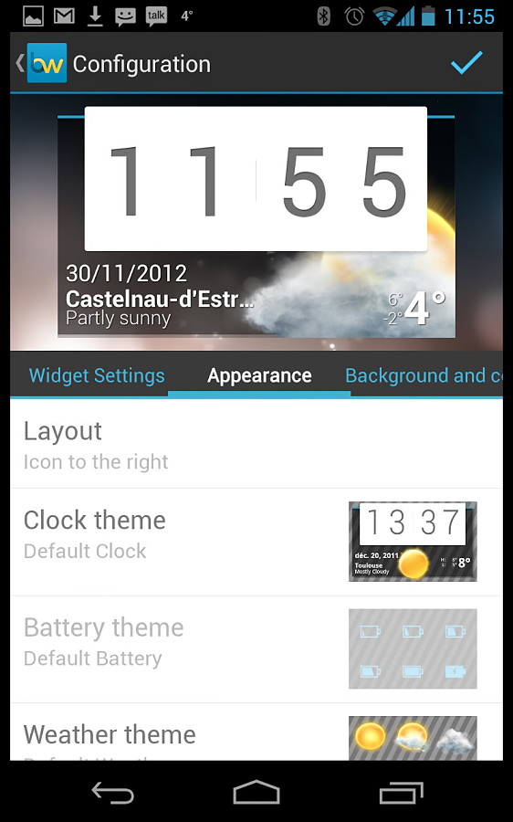 Beautiful Widgets Pro for Android in 2013 – Configuration