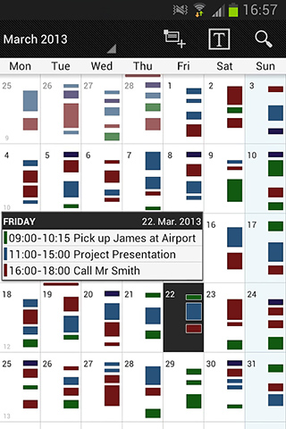Business Calendar Pro for Android in 2013