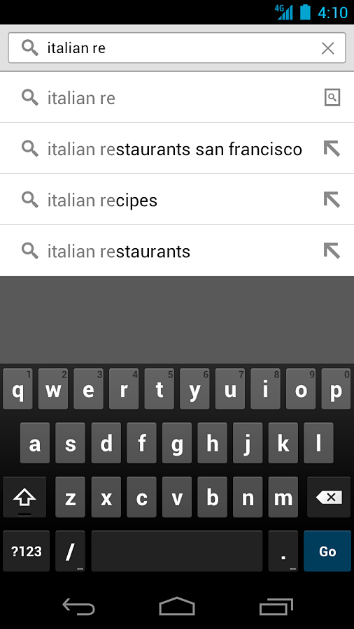 Chrome Beta for Android in 2013 – Search