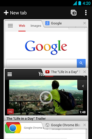 Chrome Browser for Android in 2013