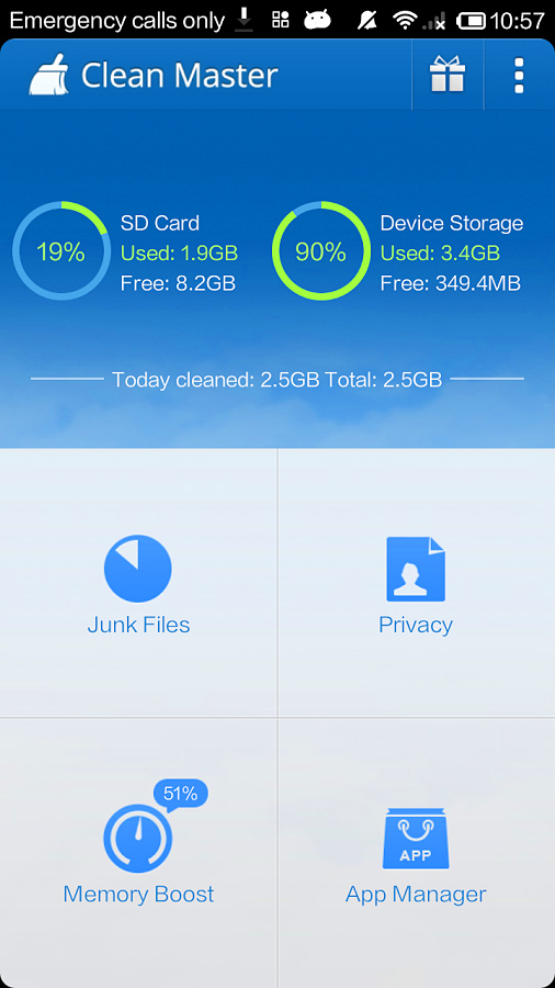 Clean Master for Android in 2013