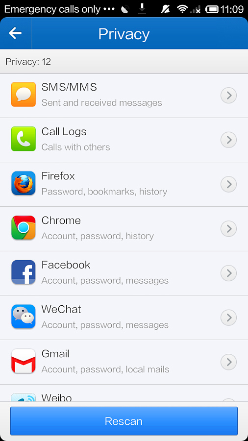 Clean Master for Android in 2013 – Privacy