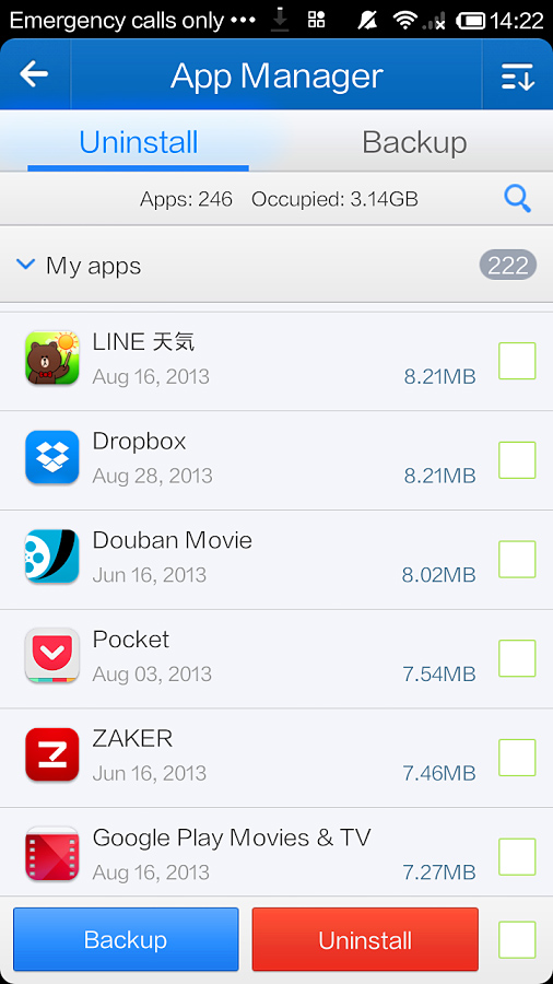 Clean Master for Android in 2013 – App Manager