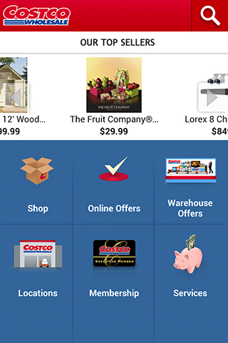 Costco Wholesale for Android in 2013