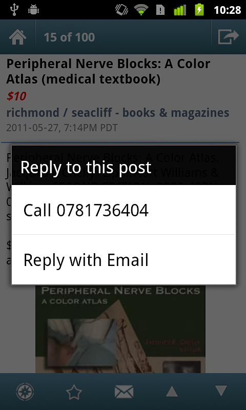 Craigslist Mobile for Android in 2013 – Reply to this post