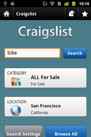 Craigslist Mobile for Android in 2013