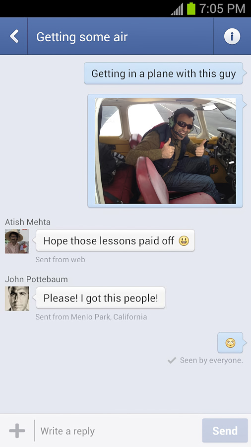 Facebook Messenger for Android in 2013