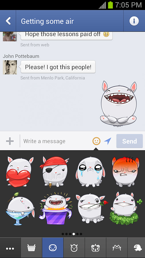 Facebook Messenger for Android in 2013