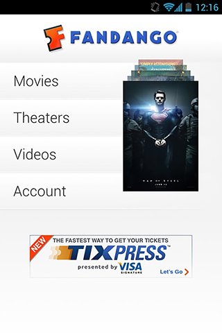Fandango Movies for Android in 2013