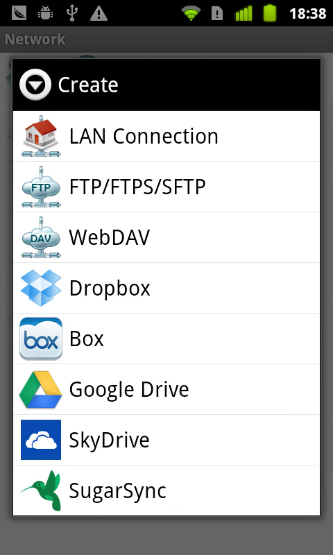File Manager for Android in 2013 – Create