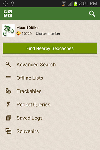 Geocaching for Android in 2013