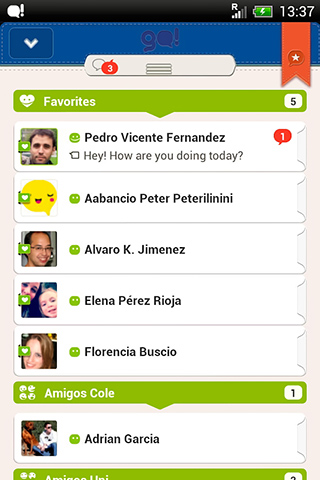 Go!Chat for Facebook for Android in 2013
