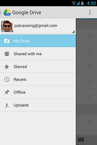 Google Drive for Android in 2013