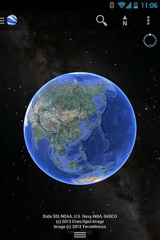 Google Earth for Android in 2013