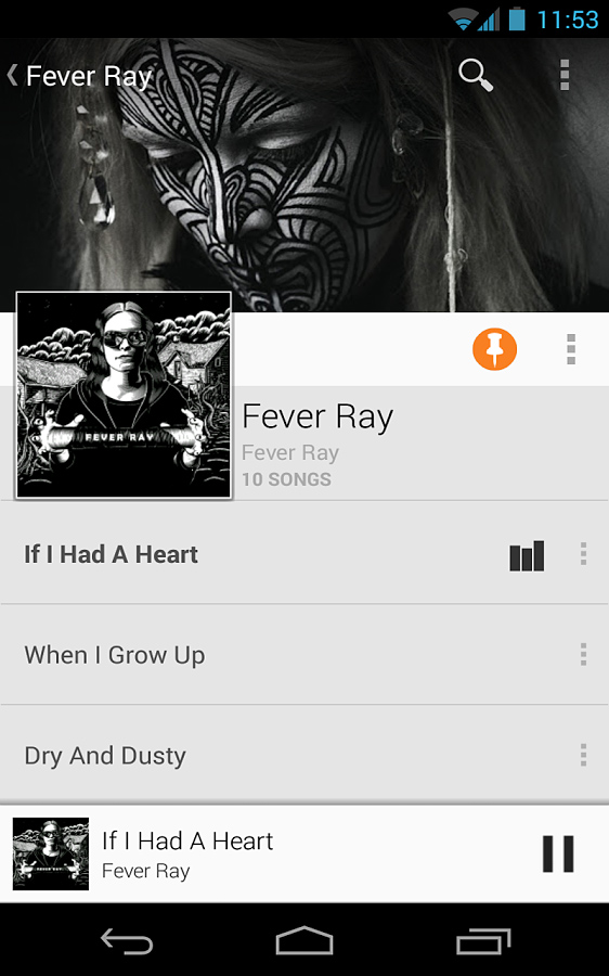 Google Play Music for Android in 2013