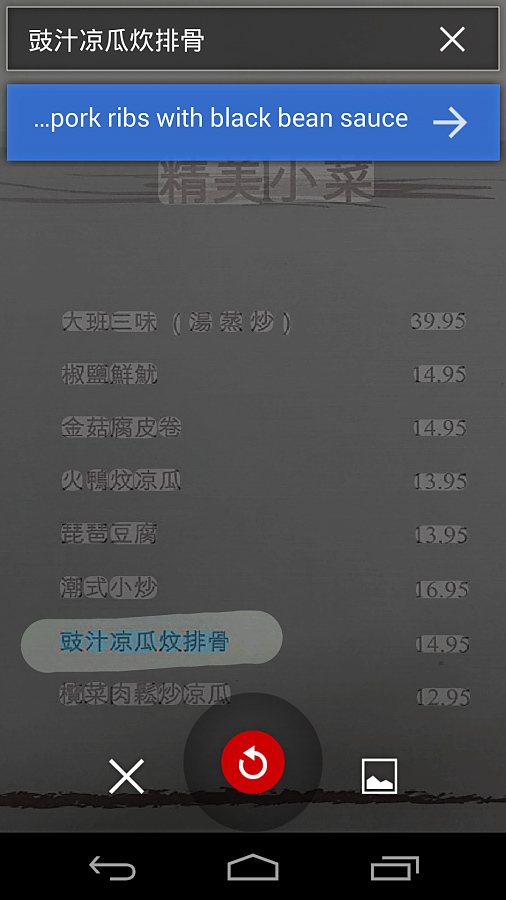 Google Translate for Android in 2013