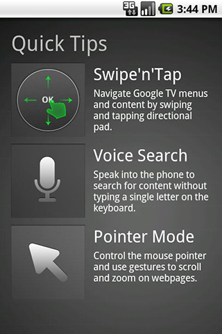 Google TV Remote for Android in 2013