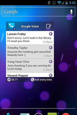Google Voice for Android in 2013