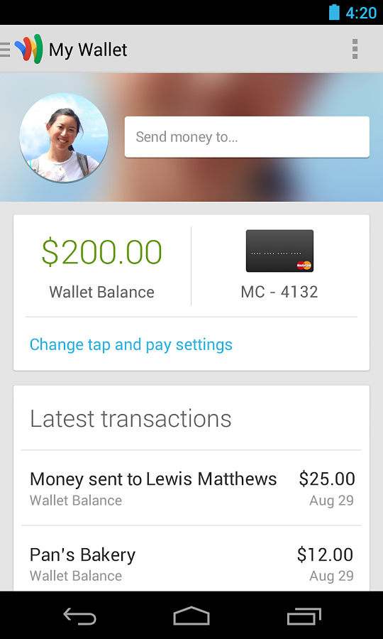 Google Wallet for Android in 2013 – My Wallet