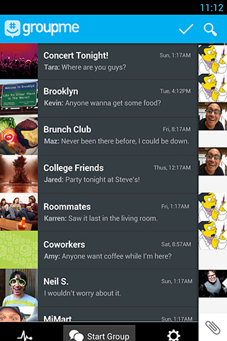 GroupMe for Android in 2013