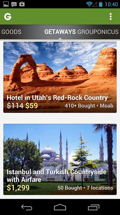 Groupon for Android in 2013