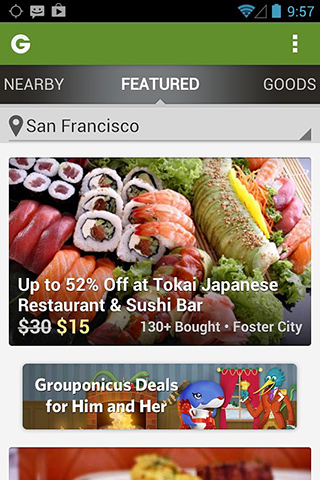 Groupon for Android in 2013