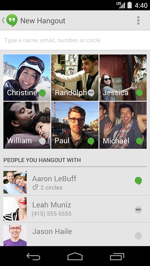 Hangouts for Android in 2013 – New Hangout