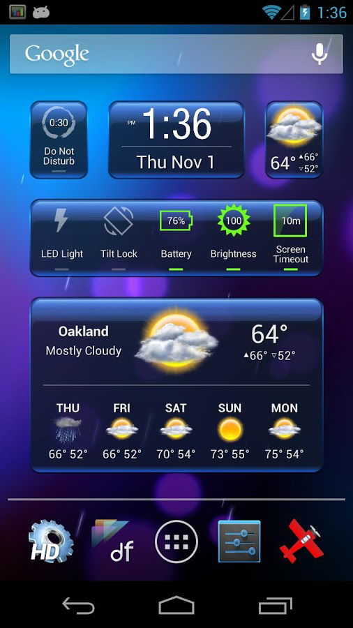 HD Widgets for Android in 2013