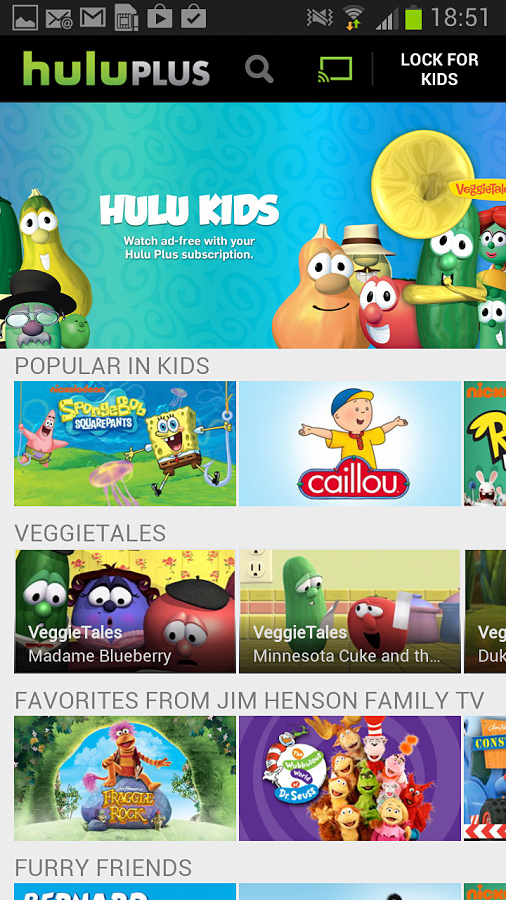 Hulu Plus for Android in 2013