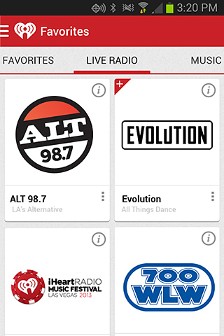 iHeartRadio for Android in 2013