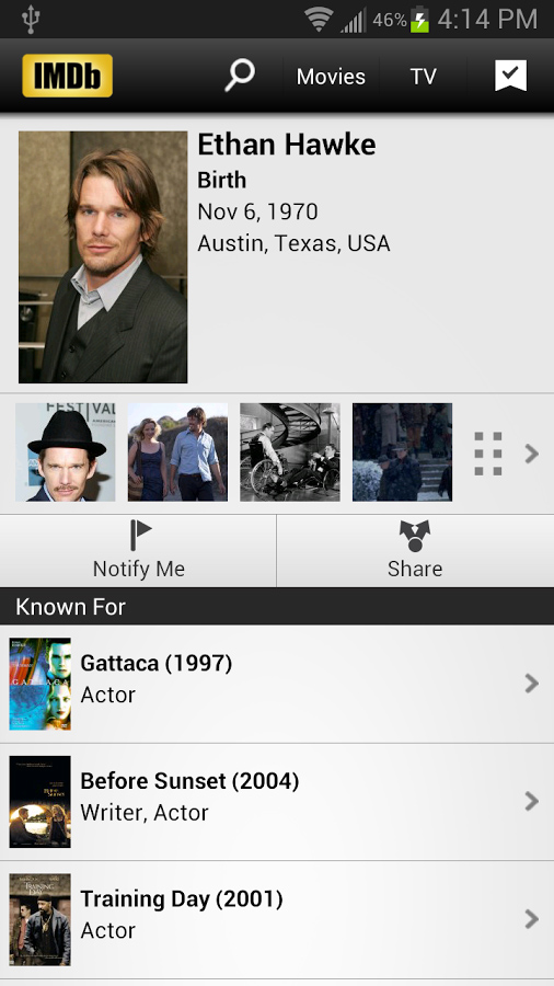 IMDb for Android in 2013