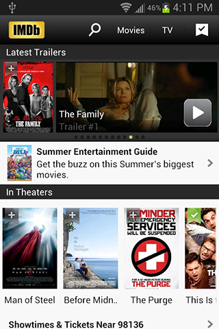 IMDb for Android in 2013