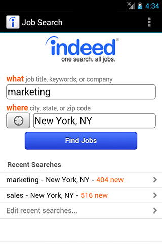 Indeed Jobs for Android in 2013