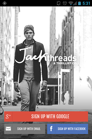 JackThreads for Android in 2013