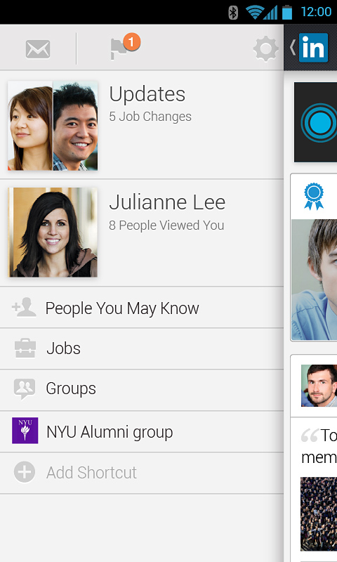 LinkedIn for Android in 2013