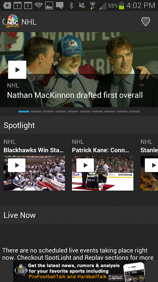 NBC Sports Live Extra for Android in 2013