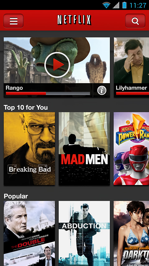 Netflix for Android in 2013