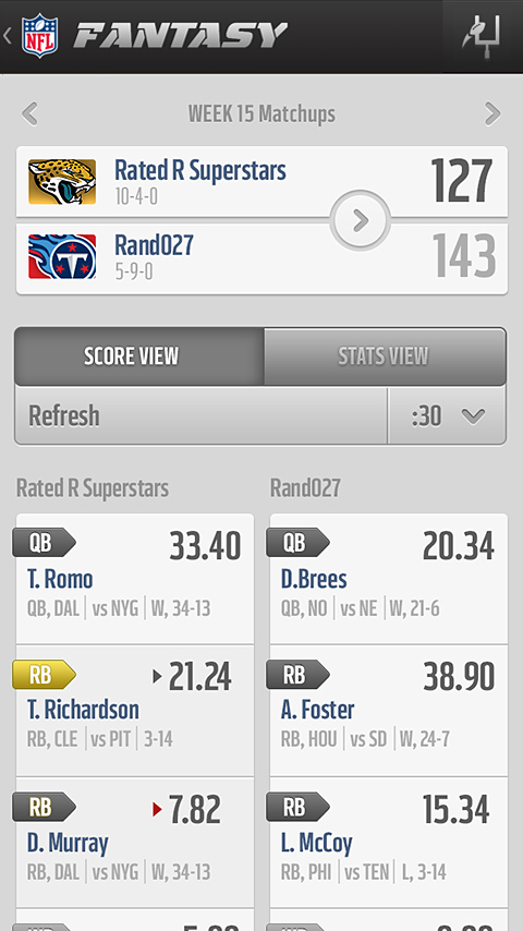 NFL Mobile for Android in 2013