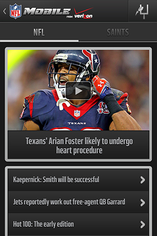 NFL Mobile for Android in 2013