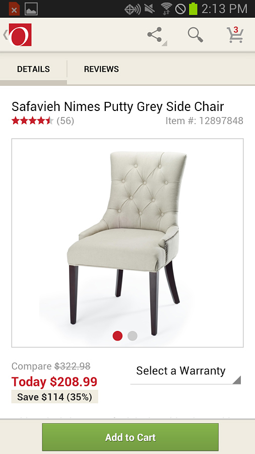 Overstock.com Shopping App for Android in 2013 – Details