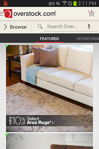 Overstock.com Shopping App for Android in 2013